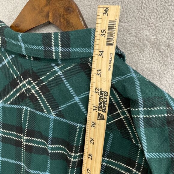 NEW Blake Shelton X Lands' End Men's 3XLT Plaid Flannel Button Down Shirt Jacket - Picture 4 of 8